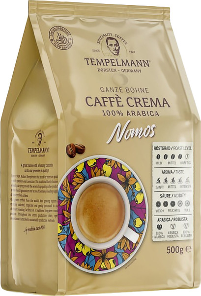 Изображение товара Кофе в зернах Tempelmann Nomos Caffe Crema (500г)