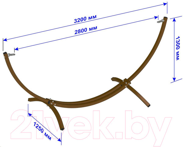 Изображение товара Стойка для гамака ИМпласт 15154