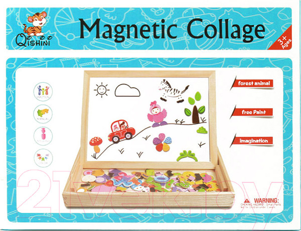 Изображение товара Доска для рисования Darvish Magnetic collage / SR-T-2082