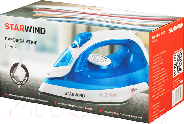 Изображение товара Утюг StarWind SIR2045 (голубой/белый)