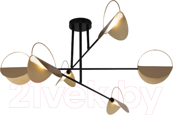 Изображение товара Потолочный светильник Евросвет 70148/6 (черный/золото)
