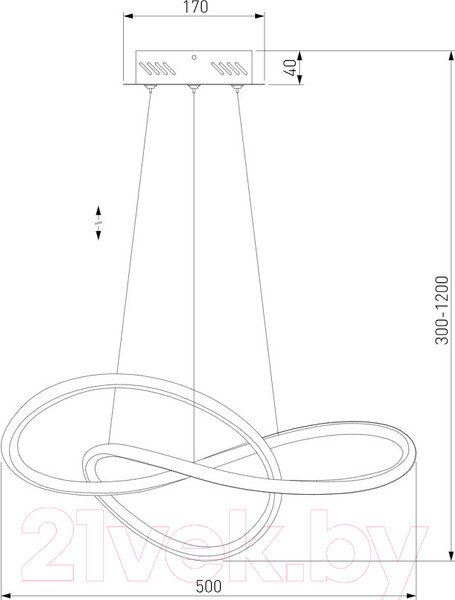Изображение товара Потолочный светильник Евросвет 90312/1 (черный)