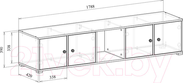 Изображение товара Тумба MFMaster Прайм-51-1 (белый)
