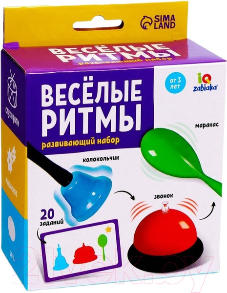 Изображение товара Развивающий игровой набор Zabiaka IQ Веселые ритмы / 7836259