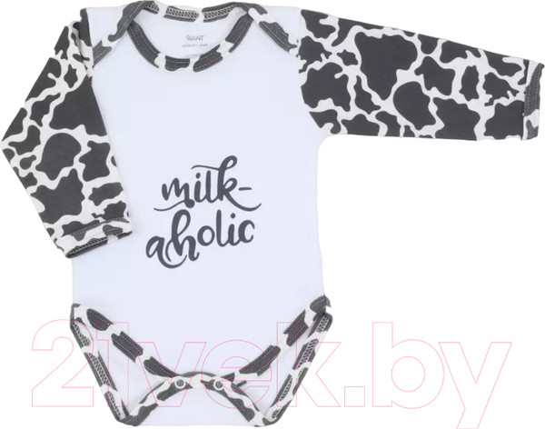 Изображение товара Боди для малышей Rant Milk-Aholic С длинным рукавом / 6181 (белый, р.62)