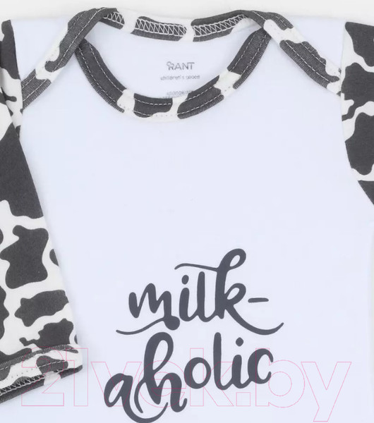 Изображение товара Боди для малышей Rant Milk-Aholic С длинным рукавом / 6181 (белый, р.68)