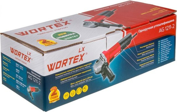 Изображение товара Угловая шлифовальная машина Wortex LX AG 1211-2 / 1329369