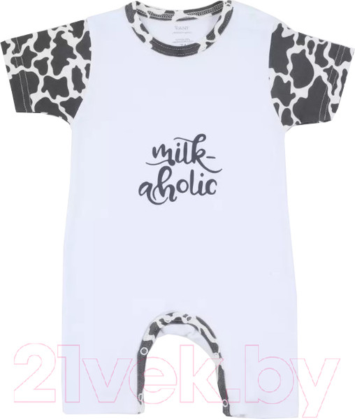 Изображение товара Комбинезон для малышей Rant Milk-Aholic / 13-81 (белый, р.62)