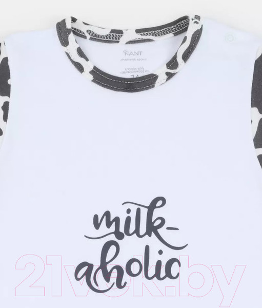 Изображение товара Комбинезон для малышей Rant Milk-Aholic / 13-81 (белый, р.62)