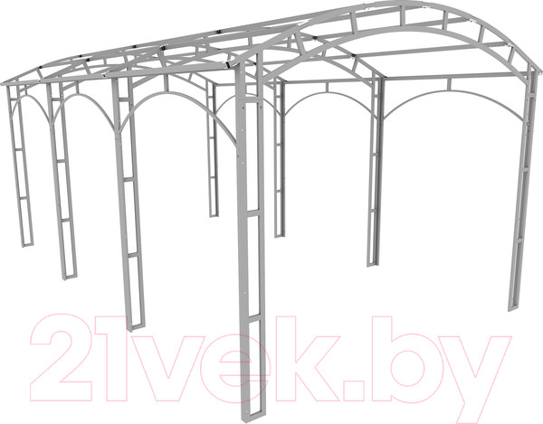 Изображение товара Навес для автомобиля ИМпласт 3.7х6м / 15152 (каркас)