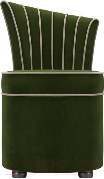 Изображение товара Кресло мягкое Лига Диванов Ирис (микровельвет, зеленый/бежевый)