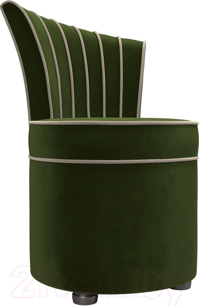 Изображение товара Кресло мягкое Лига Диванов Ирис (микровельвет, зеленый/бежевый)