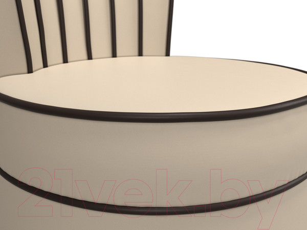 Изображение товара Кресло мягкое Лига Диванов Ирис (экокожа, бежевый/коричневый)