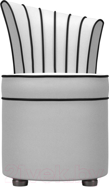 Изображение товара Кресло мягкое Лига Диванов Ирис (экокожа, белый/черный)