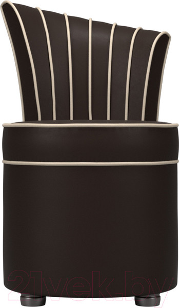 Изображение товара Кресло мягкое Лига Диванов Ирис (экокожа, коричневый/бежевый)