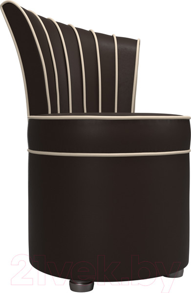 Изображение товара Кресло мягкое Лига Диванов Ирис (экокожа, коричневый/бежевый)