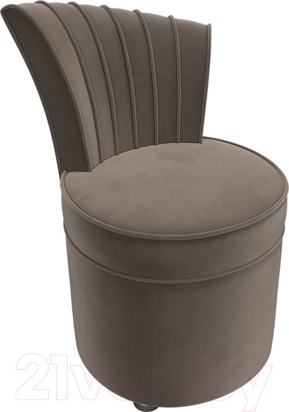 Изображение товара Кресло мягкое Лига Диванов Ирис (велюр коричневый)