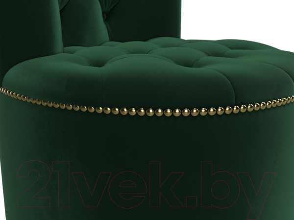 Изображение товара Пуф Лига Диванов Саваж (велюр зеленый)