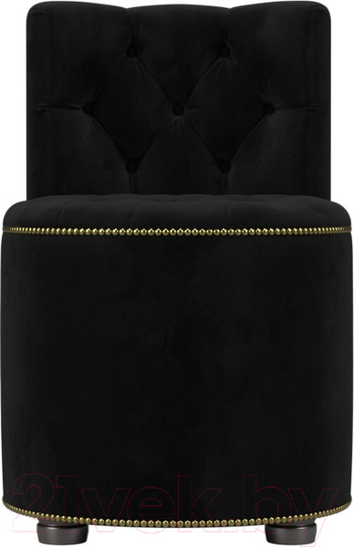 Изображение товара Пуф Лига Диванов Саваж (велюр черный)
