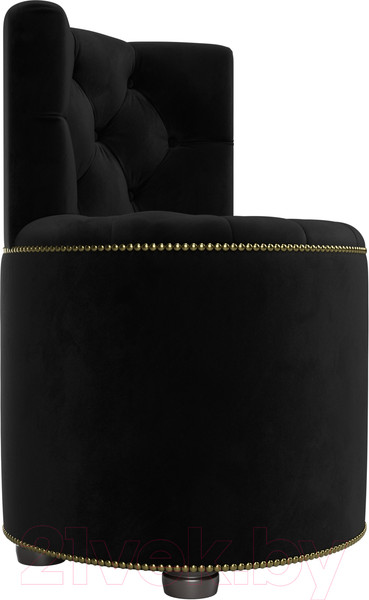 Изображение товара Пуф Лига Диванов Саваж (велюр черный)
