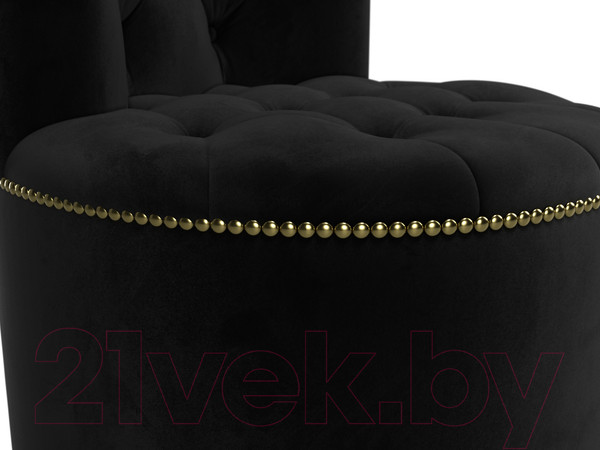 Изображение товара Пуф Лига Диванов Саваж (велюр черный)