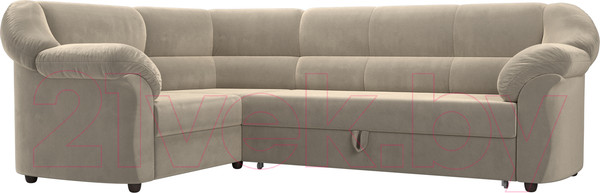 Изображение товара Диван угловой Лига Диванов Карнелла левый (микровельвет бежевый)