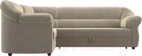 Изображение товара Диван угловой Лига Диванов Карнелла левый (микровельвет бежевый)