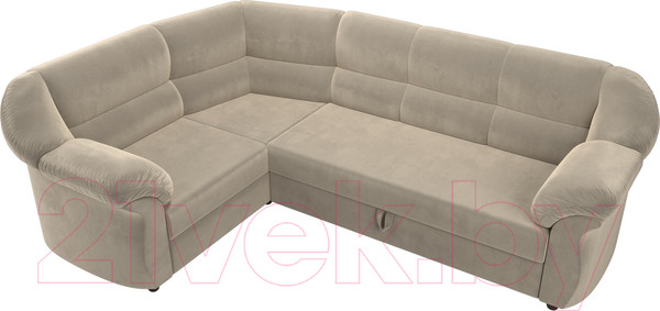 Изображение товара Диван угловой Лига Диванов Карнелла левый (микровельвет бежевый)