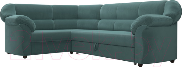 Изображение товара Диван угловой Лига Диванов Карнелла левый (велюр бирюзовый)