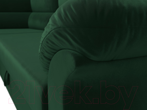 Изображение товара Диван угловой Лига Диванов Карнелла левый (велюр зеленый)