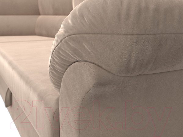 Изображение товара Диван угловой Лига Диванов Карнелла левый (велюр бежевый)