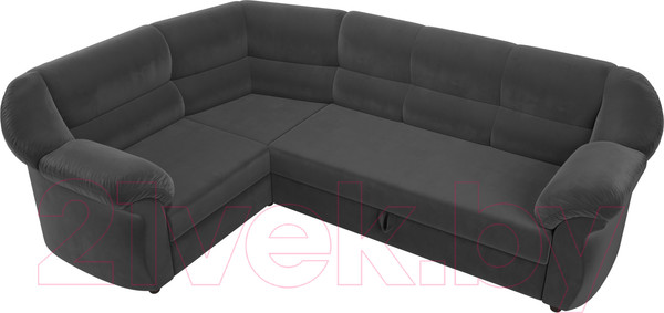 Изображение товара Диван угловой Лига Диванов Карнелла левый (велюр серый)