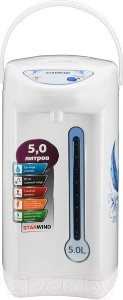 Изображение товара Термопот StarWind STP2851 (белый/голубой)