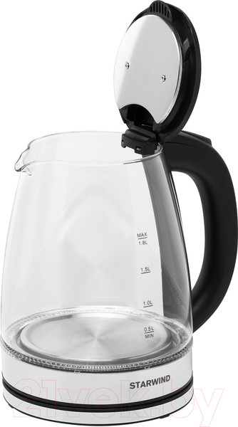Изображение товара Электрочайник StarWind SKG2050 (черный/серебристый)