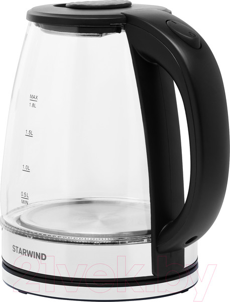 Изображение товара Электрочайник StarWind SKG2050 (черный/серебристый)