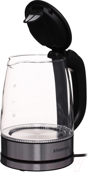 Изображение товара Электрочайник StarWind SKG5210 (черный/серебристый)