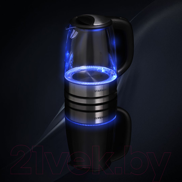 Изображение товара Электрочайник StarWind SKG5210 (черный/серебристый)