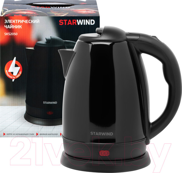 Изображение товара Электрочайник StarWind SKS2050 (черный)