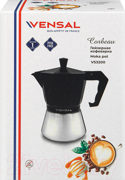 Изображение товара Гейзерная кофеварка Vensal VS3200