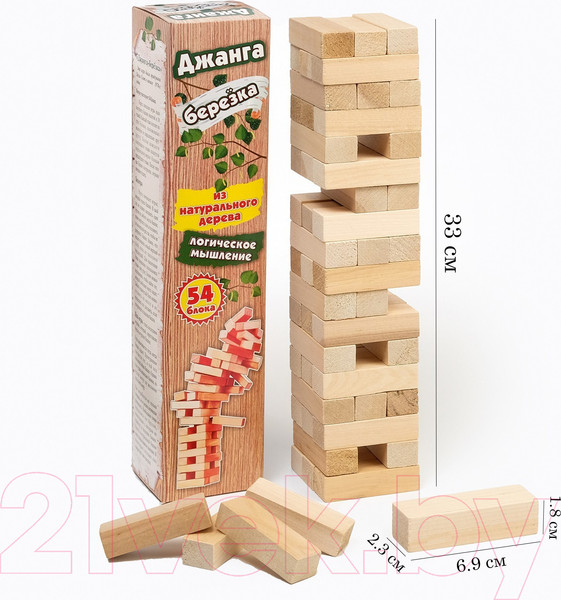 Изображение товара Настольная игра Задира Плюс Падающая башня Макси / 4263343