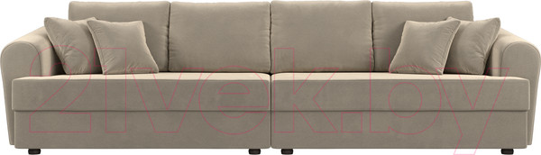 Изображение товара Диван Лига Диванов Милтон / 109775 (микровельвет бежевый)