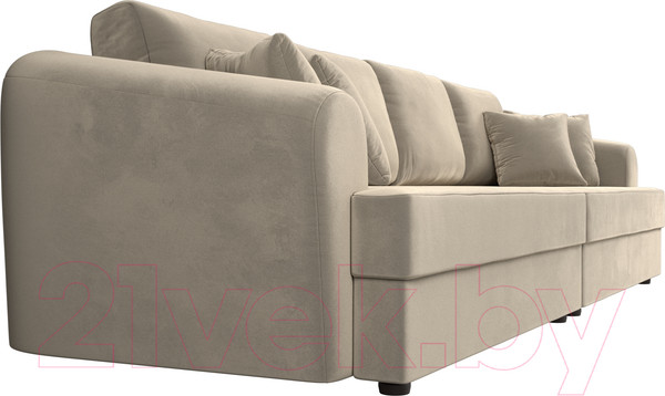 Изображение товара Диван Лига Диванов Милтон / 109775 (микровельвет бежевый)