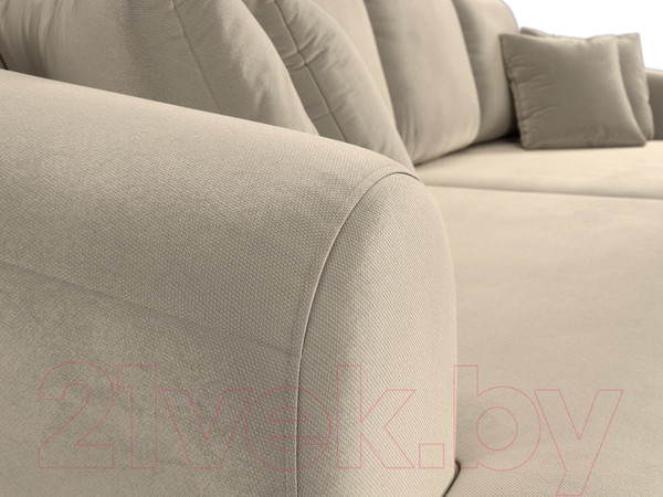 Изображение товара Диван Лига Диванов Милтон / 109775 (микровельвет бежевый)