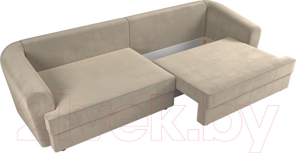 Изображение товара Диван Лига Диванов Милтон / 109775 (микровельвет бежевый)