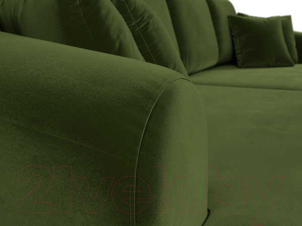 Изображение товара Диван Лига Диванов Милтон / 109778 (микровельвет зеленый)