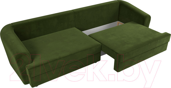 Изображение товара Диван Лига Диванов Милтон / 109778 (микровельвет зеленый)
