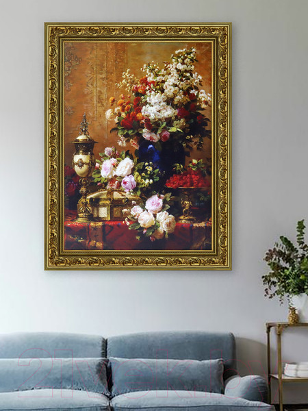 Изображение товара Картина Декарт Цветы в вазах 8Л1621 (в раме)