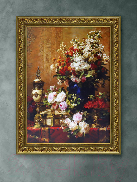 Изображение товара Картина Декарт Цветы в вазах 8Л1621 (в раме)