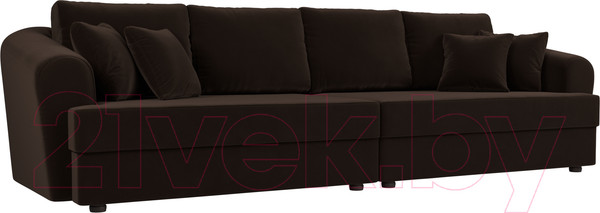 Изображение товара Диван Лига Диванов Милтон / 109780 (микровельвет коричневый)