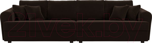 Изображение товара Диван Лига Диванов Милтон / 109780 (микровельвет коричневый)